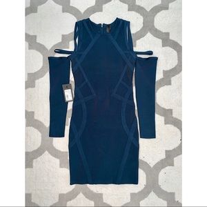 Guess Marciano Blue Bandage Cocktail Party Dress